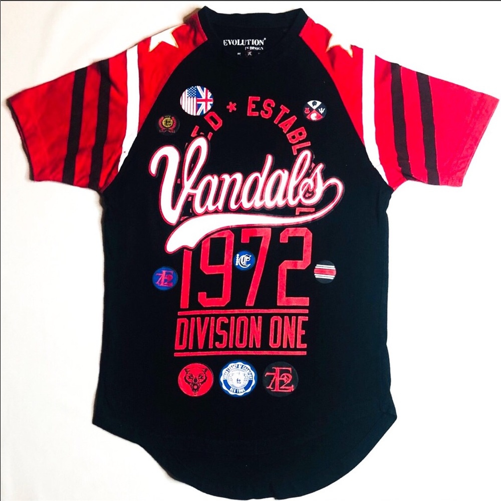EVOLUTION boys short sleeve graphic shirt Large